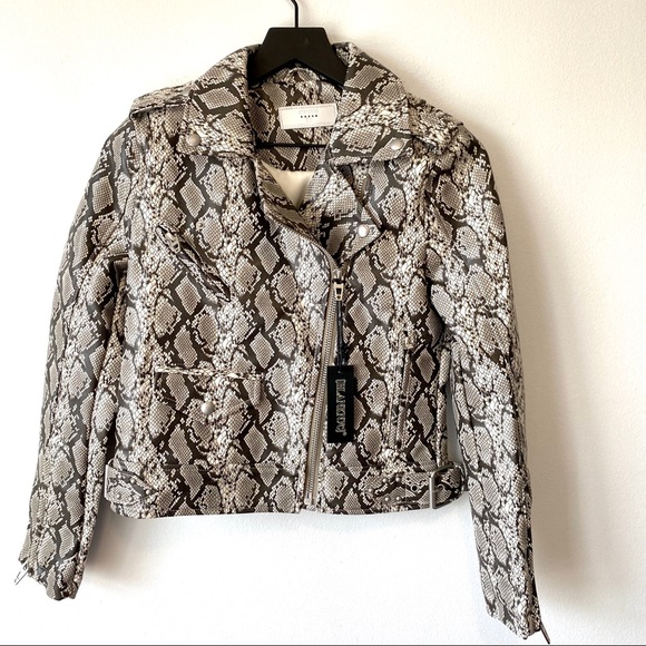 blanknyc snakeskin jacket